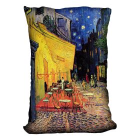 The Terrace Cafe by Van Gogh Cushion (Insert: With Insert, size: 16" X 16")